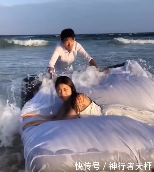 卸妆|新娘拍婚纱照,不料被海水现场卸妆,成片离奇的惊艳