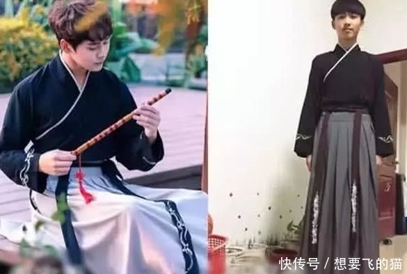 汉服|奇闻:“吊打”卖家的汉服买家秀,图1就给跪了,男生是日本武士