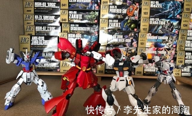 |高达模型搞笑小剧场,劝架上手的牛高达和沙扎比