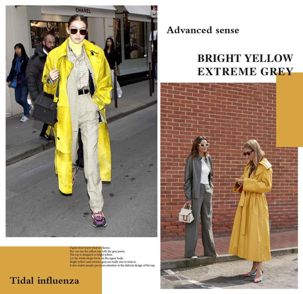 过年别穿红色了，今年明亮黄+极致灰才是C位，随便一穿就很时髦