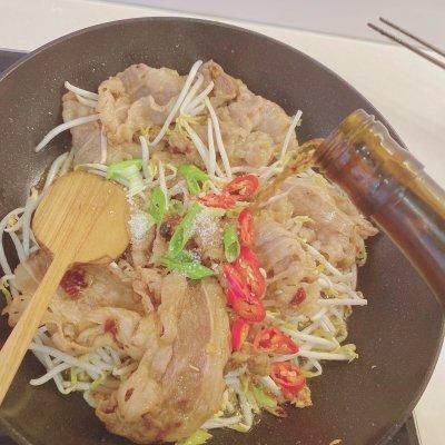 豆瓣酱|说起家常菜，肥牛炒豆芽不能少
