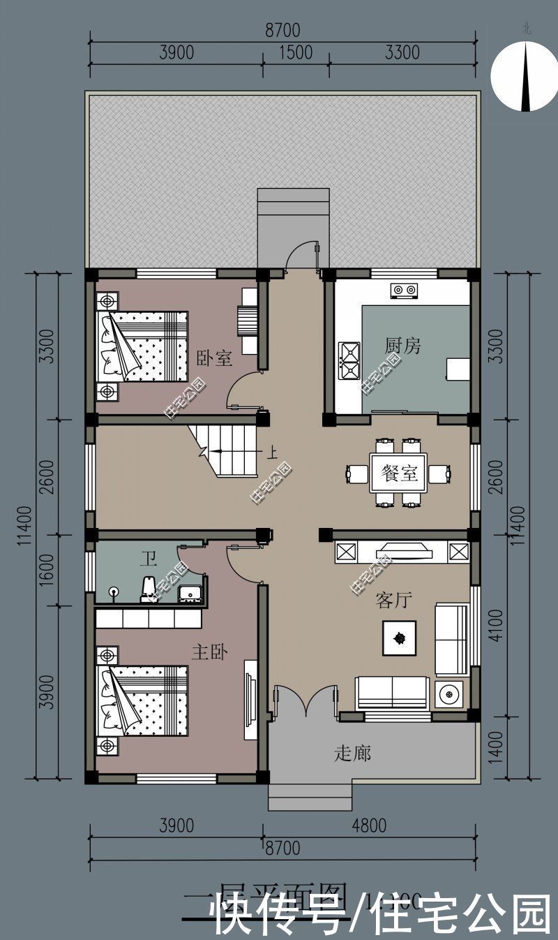 占地尺寸|谁说农村别墅一定要有罗马柱？看看这10套户型，每套颜值都很高