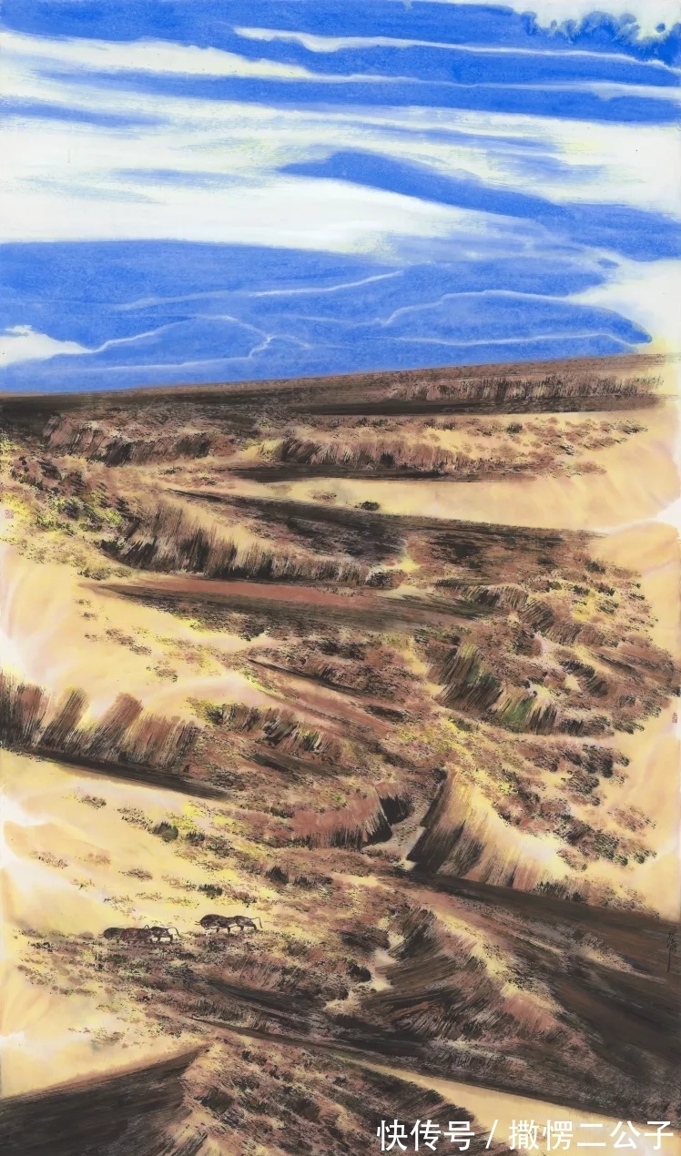 山水画@幽深凝重|孙宏涛彩墨山水画