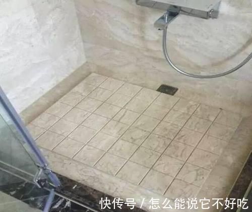地面|头一次见有人淋浴房装这种地面，下水快又防滑，真懊悔我家才发觉
