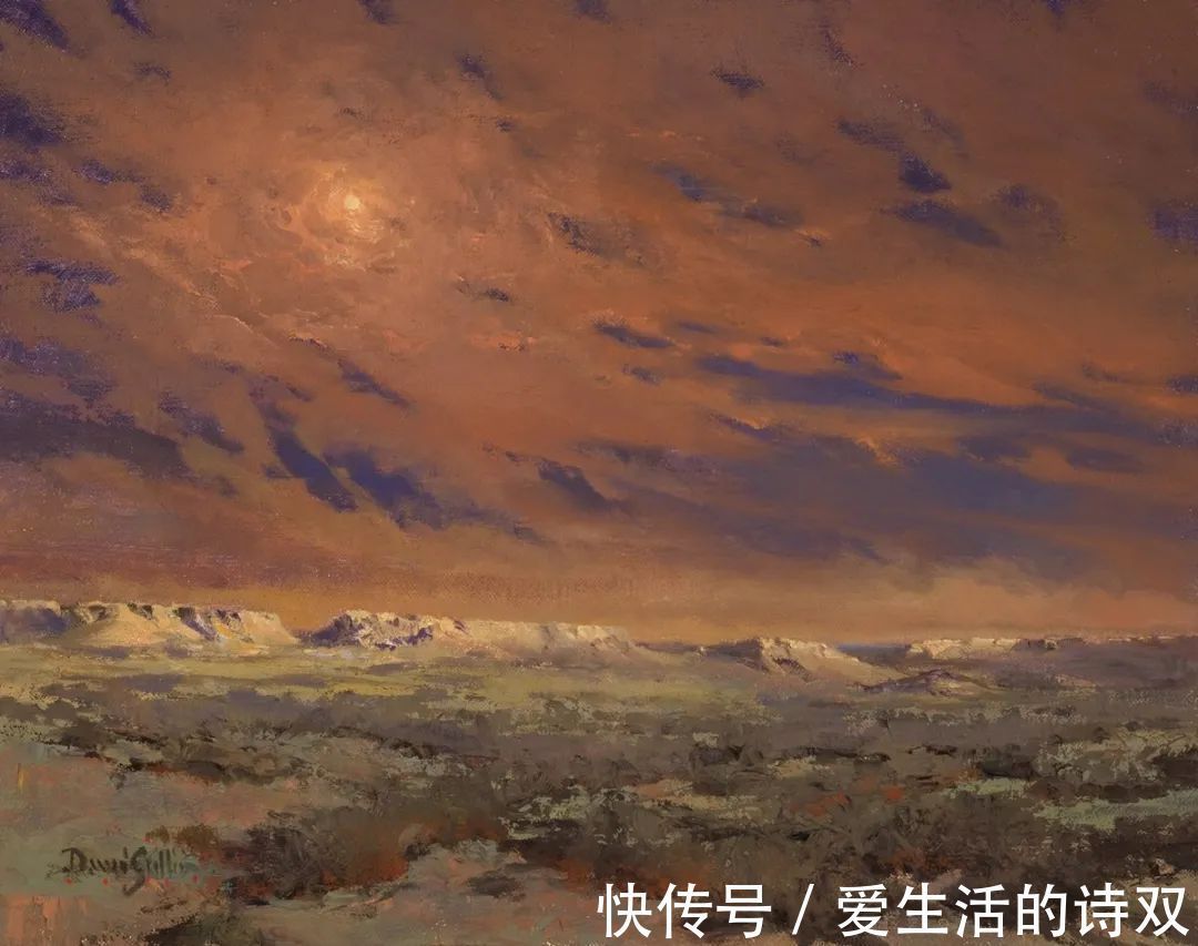 卢伯克$大卫·格里芬的风景油画高清图,放大看,更迷人