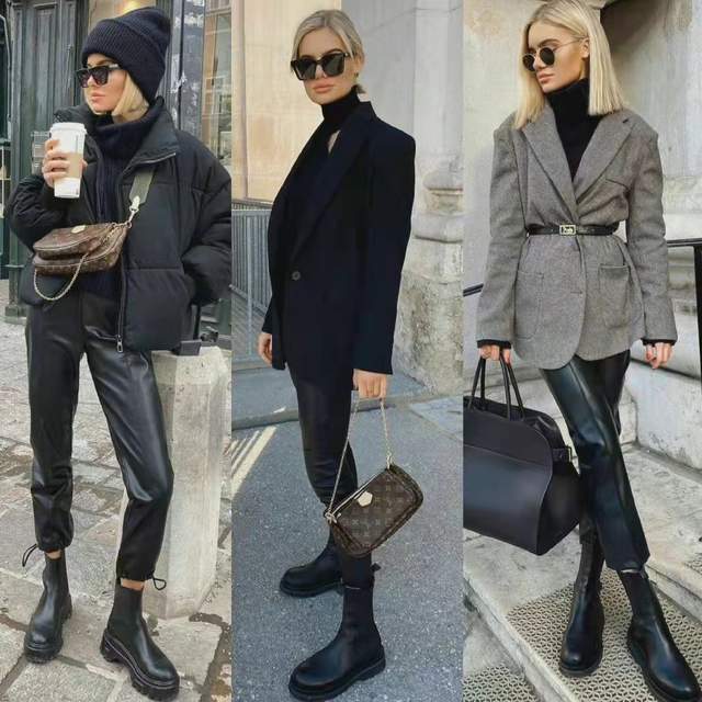 冬天 纯黑单品如何避免单调?冬天这样穿太OK