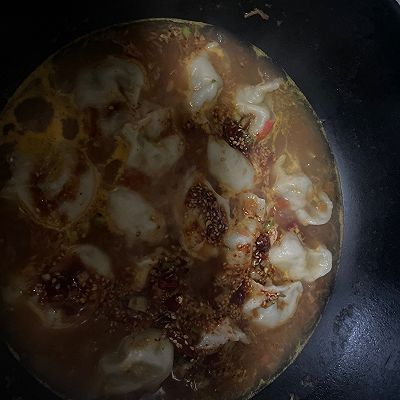 番茄酸辣汤饺子