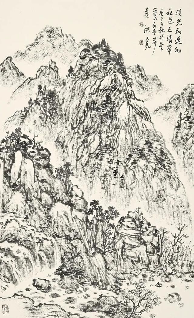 国画|荣宝斋画院美术馆馆长、洪大亮国画水墨画作品欣赏