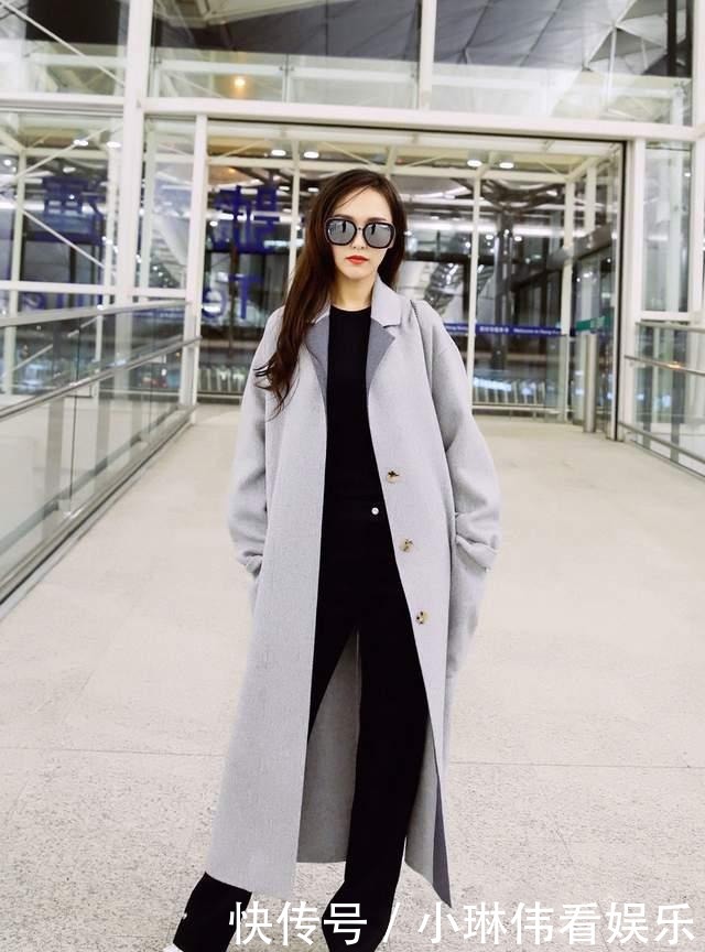 洋气|大衣+打底裤已成“过去式”,学女明星们这样穿,不仅显瘦还洋气