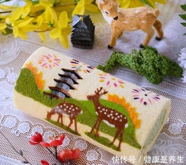 不忍下口的彩绘蛋糕卷,治愈你的小情绪!