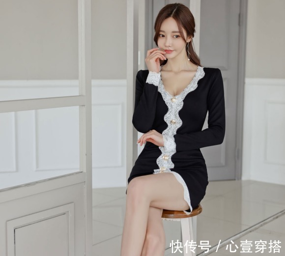 炫动精灵午夜布鲁斯妩媚衣裙|女神孙允珠的时尚搭配：炫动精灵午夜布鲁斯妩媚衣裙