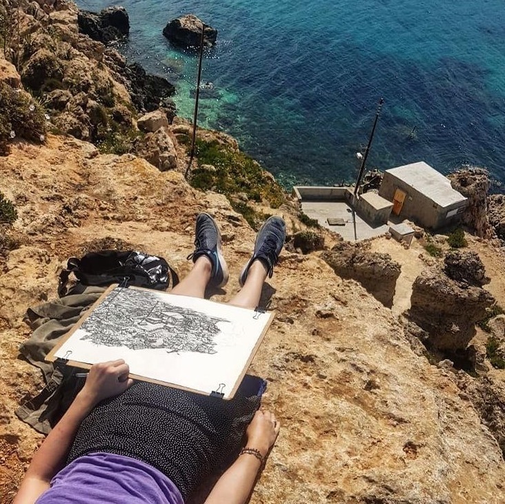 针管笔$全球最抠女画家,用针管笔惊艳世界,这细节和线条让人惊叹不已!