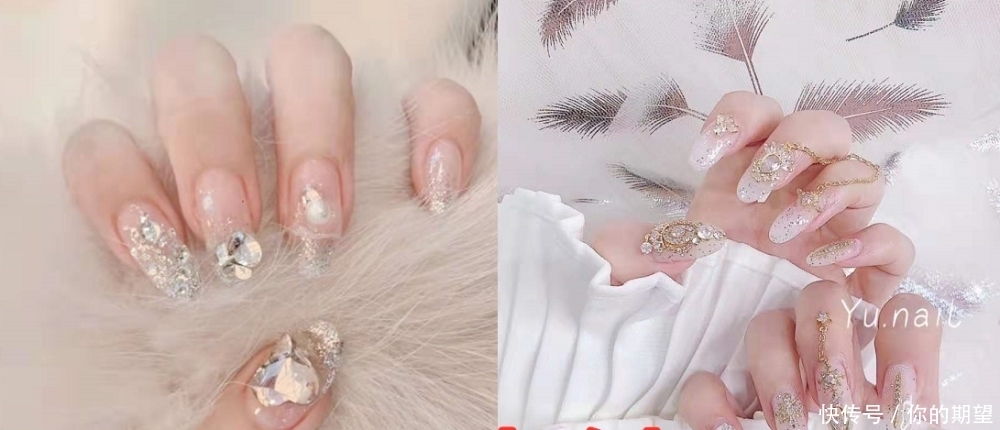 “见男友”必备美甲:镭射可以,贝壳钻可以,看到星空:爱惨了!