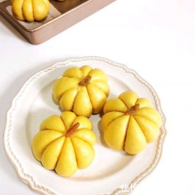 豆沙|不需要模具，一次成功的豆沙南瓜包