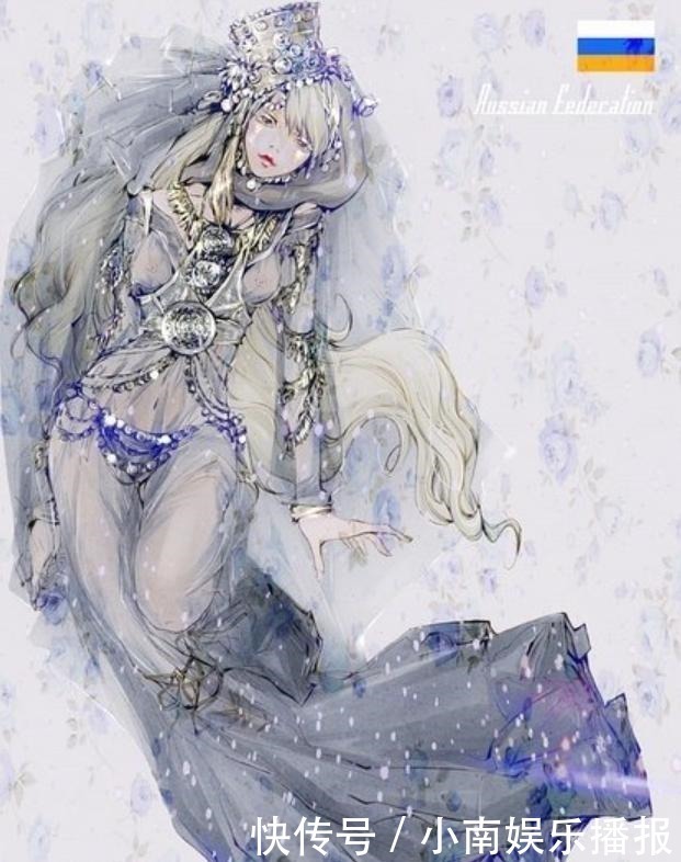 画师|中国画师将“世界各国”动漫化！俄罗斯和中国真的太好看了！