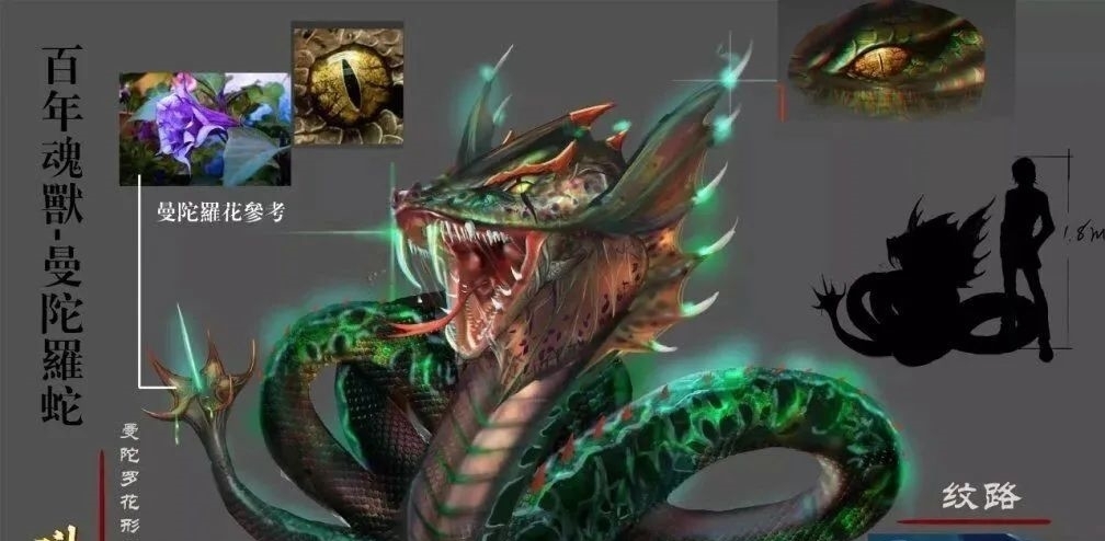 斗罗大陆|斗罗大陆:强大而无毒的蛇类魂兽,只有小奥猎杀的凤尾鸡冠蛇?