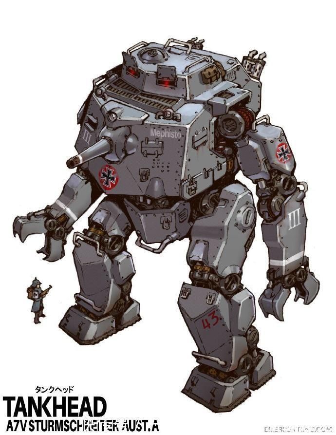 机甲|模玩控:不同国家的机甲设计,人形坦克、螃蟹、鸡机甲大家喜欢哪个?