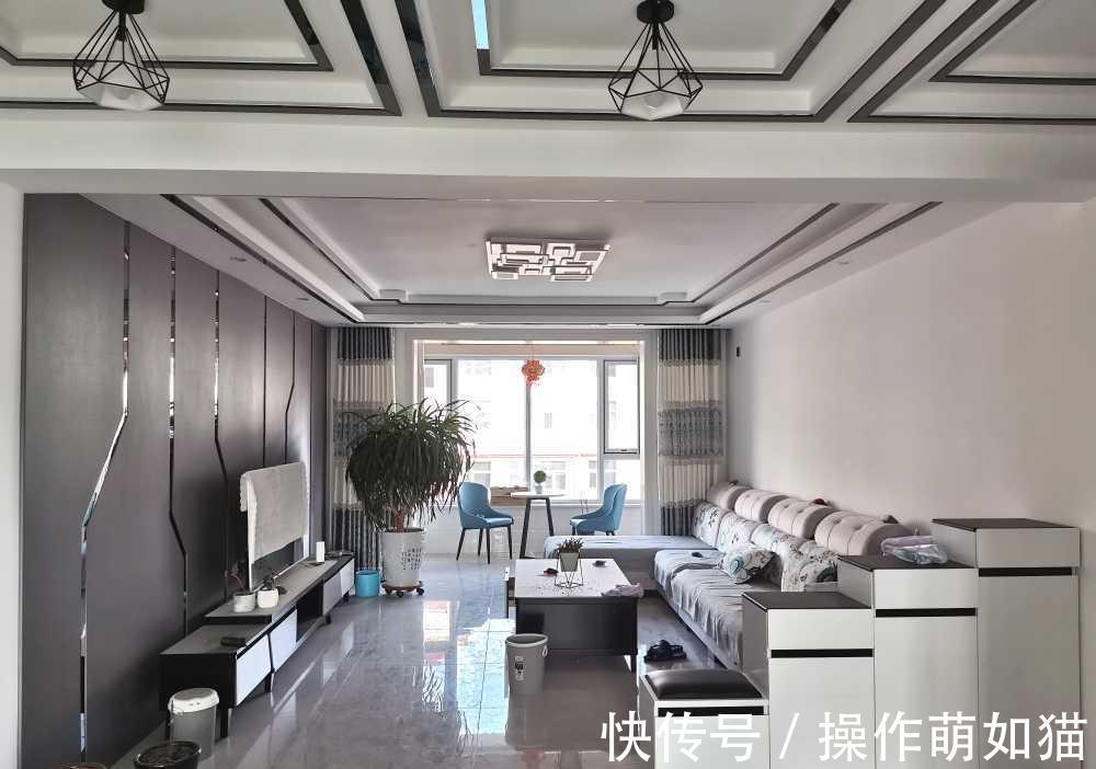 完工|现代风新房完工,通风完准备入住了,客厅背景墙超漂亮,温馨大气