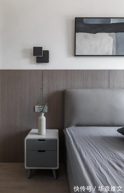 美家|103平现代风简约美家，烟灰与木色打造时尚前卫宅，大气还美观