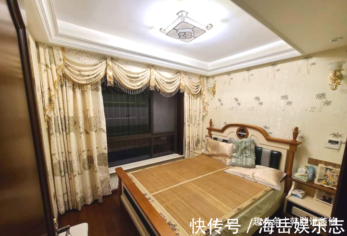 吊顶|参观110㎡三居室，瓷砖上墙配大理石线条，装修简洁却高级感十足