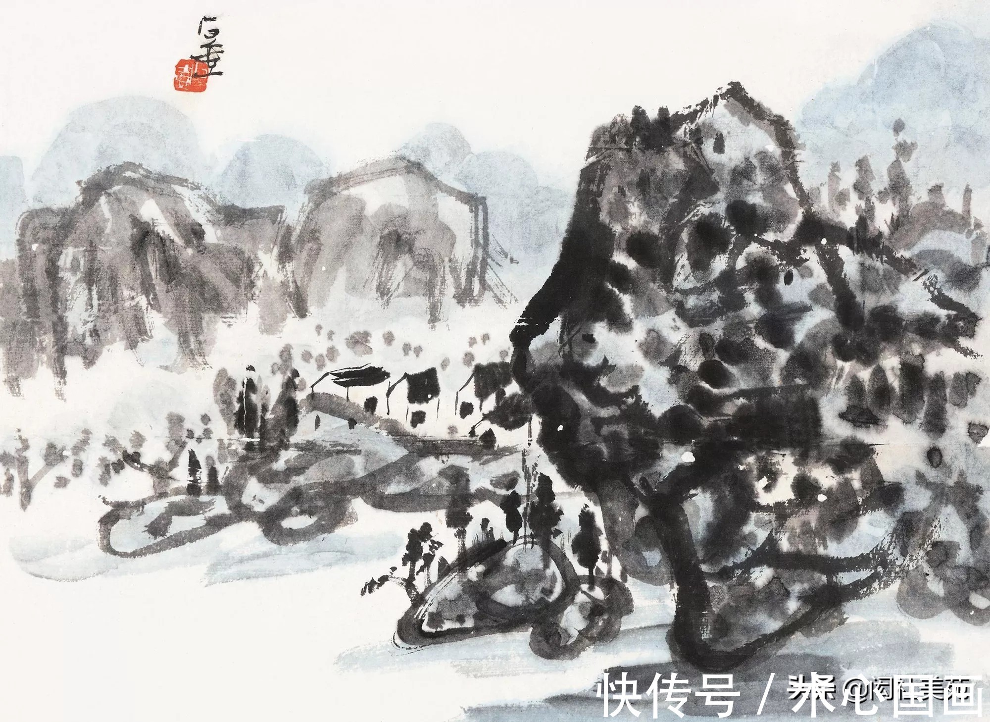 绝代才华@陈子庄先生《蜀山册》欣赏:灿烂之极复归平淡