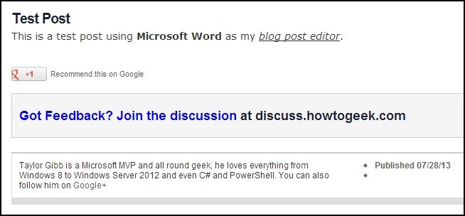 如何使用MicrosoftWord 2013创建博客文章