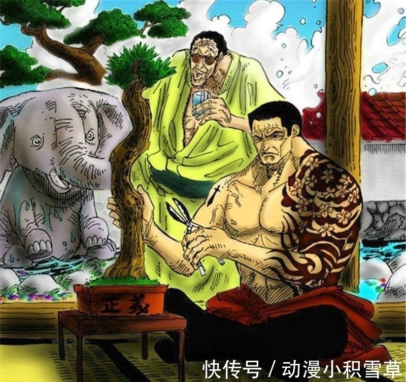 五老星|海贼王 赤犬隐瞒的秘密, 纹身大有来头, 青雉知道1个