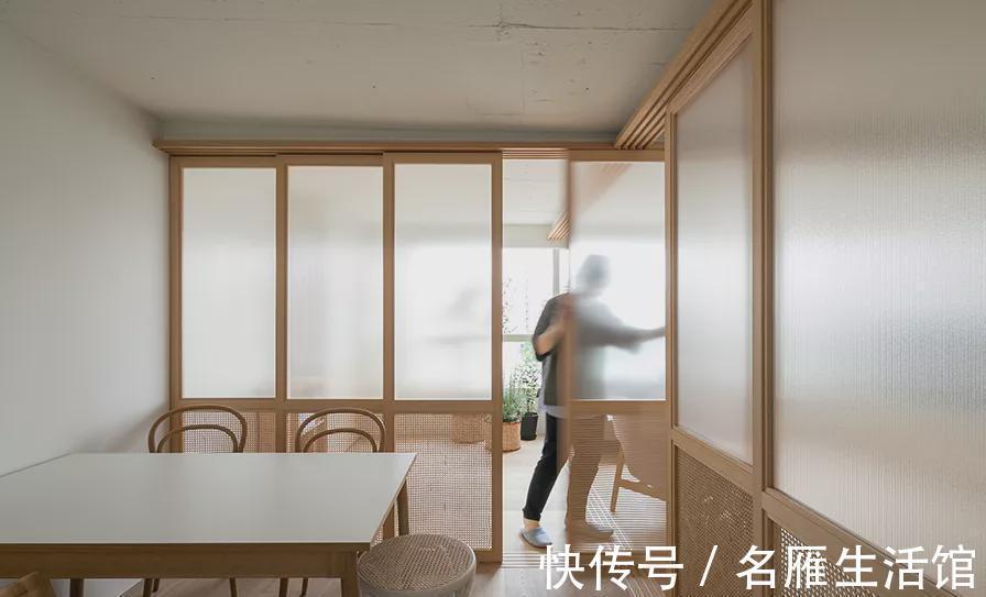 切割|82㎡都是智慧，拆除全屋隔墙，吊轨门切割空间，多出来5㎡储藏室