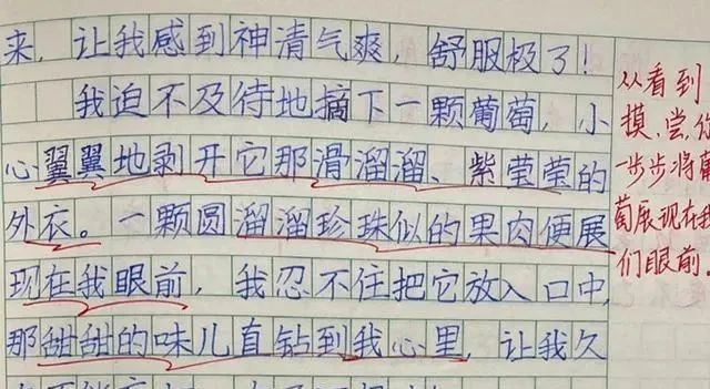 小学生满分作文,不仅文笔好,而且还写出“神仙字体”,家长传阅