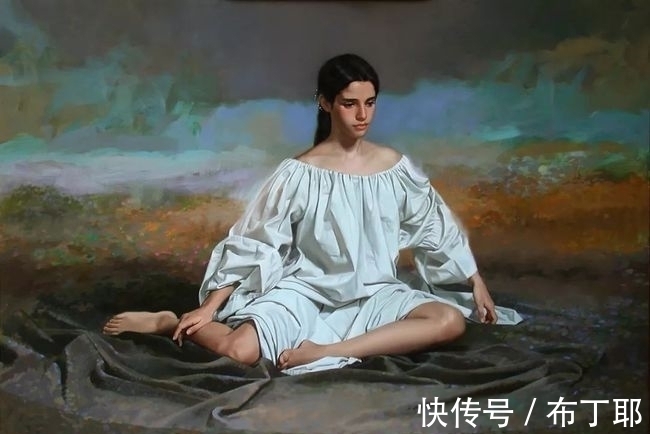 油画#古典意蕴下的女性风韵——惠克特梦幻般的传统人体肖像画作