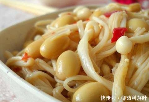 洗净的金针|金针菇这样做好吃的不得了！