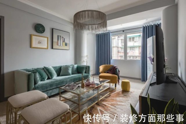 现代|把113㎡不规则的房子,装饰成现代复古华丽舒适之家