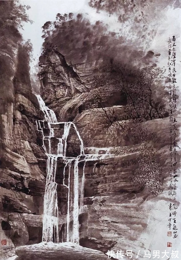 山水画&国画家|观王中年先生的山水画,有身临其境之感