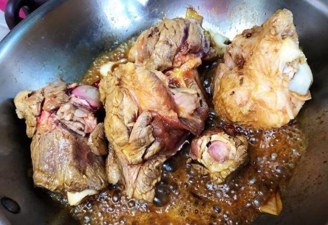 过程中|东北酱猪大骨棒炖不香原因找到了,原来少了这两步