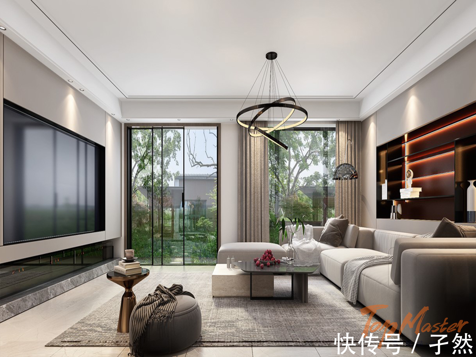 一日三餐|【鲁班装饰】云麓九里120㎡现代轻奢风格,莫兰迪艺术