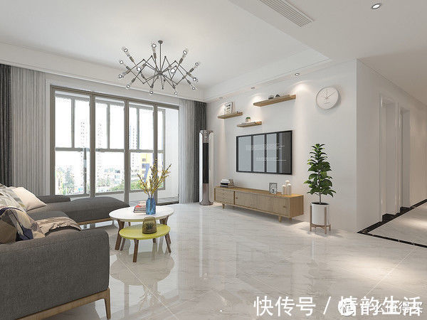 墙面|这对夫妻124㎡新房“穷装”，屋内不吊顶不做造型，也能装出高级感