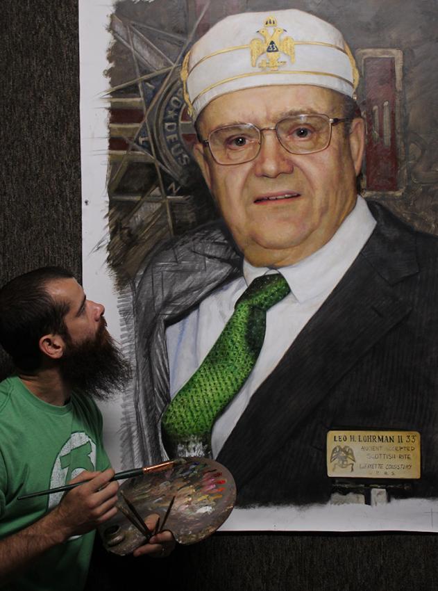 Cesar!古巴裔美国画家Cesar Santos人物肖像的作品