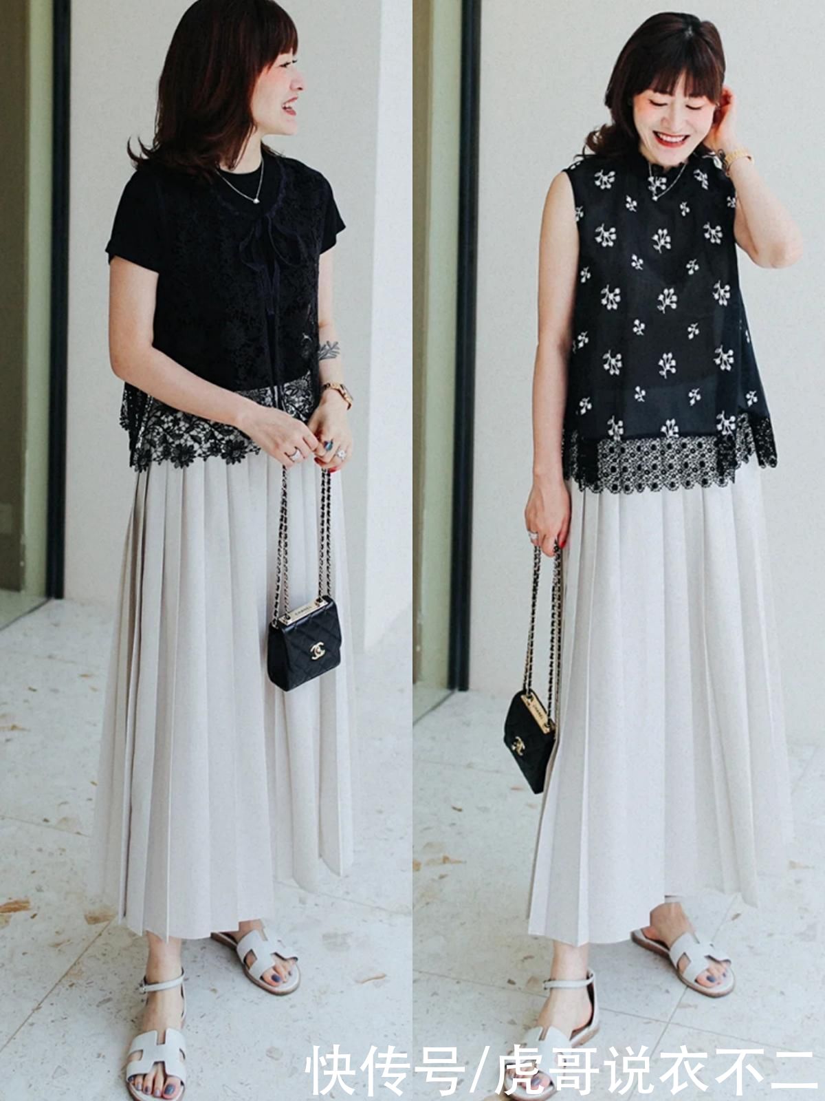 半裙|会穿衣的中年女人更爱“半身裙”，优雅又遮肉，远比同龄人更好看