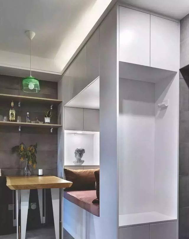 公寓|50平米轻奢公寓超漂亮,改造传统设计,舍弃客厅,整体利用率极高