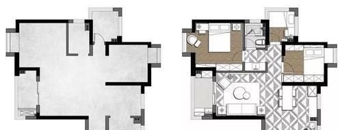 电视墙|87㎡小三房，电视墙太漂亮了，尤其“餐厨一体”实用极了