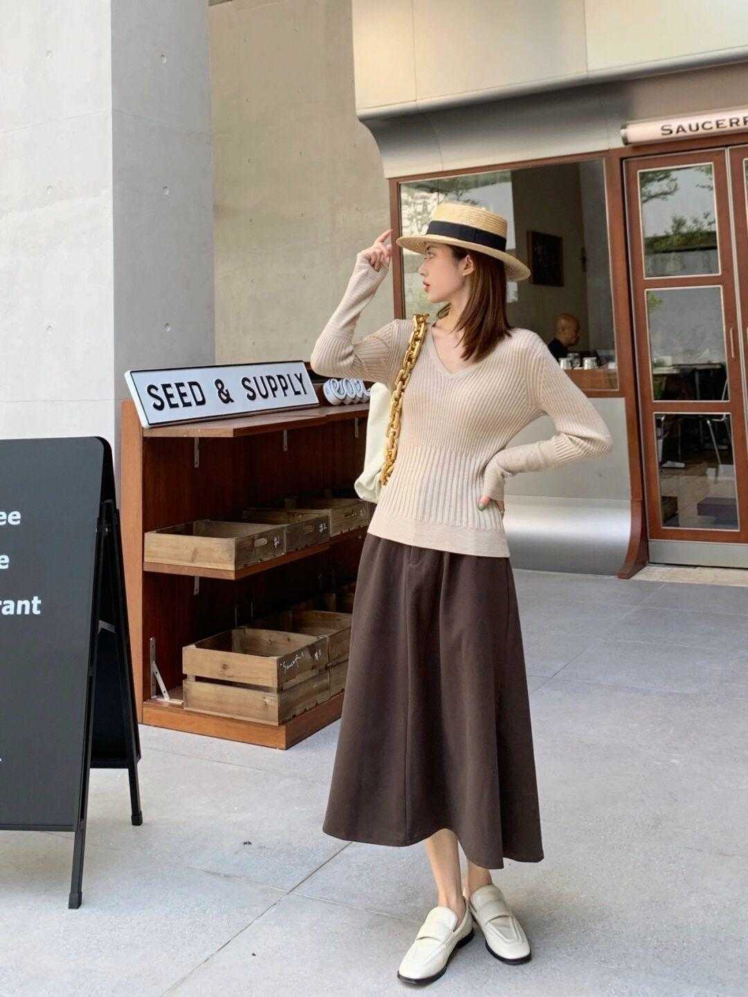 针织衫|简单基础款如何穿出高级感,出门可以这样穿,绝对不会错