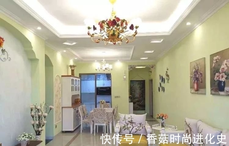 墙纸|102㎡新房，采用最喜欢的美式风格，效果不奢华，却非常时尚温馨