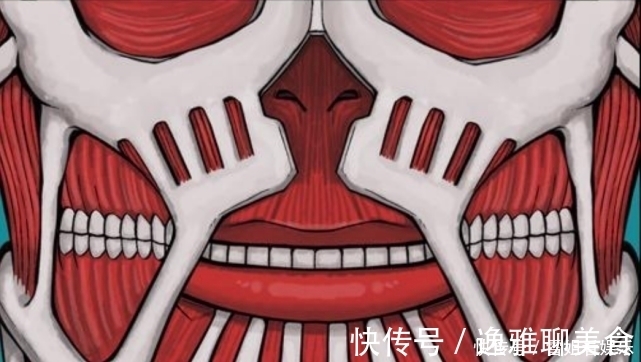 进击的巨人:智慧巨人的嘴部特写,从进击到始祖,艾伦牙齿和脸型变了