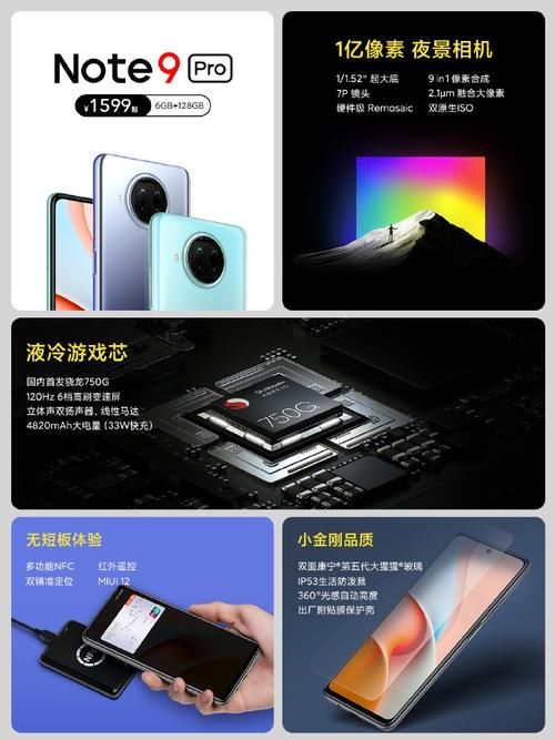 Redmi|1599 元至 1999 元 ，Redmi Note 9 Pro 正式发布：骁龙 750G + 1 亿像素相机