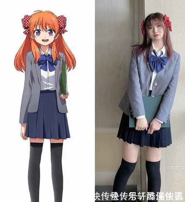 JK|动漫中的JK少女被完美还原，玉子依旧可爱，不过还是小埋更迷人