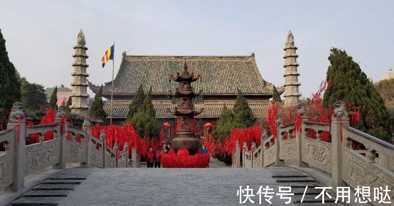 大相国寺$河南有一4A寺庙,铜钟重5吨,藏了58个石狮子,形态各异看点十足