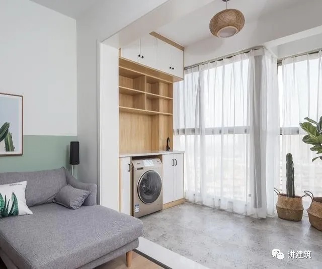 墙体|阳台柜别乱做,打错了浪费空间,这样装修最实用,收纳多还漂亮