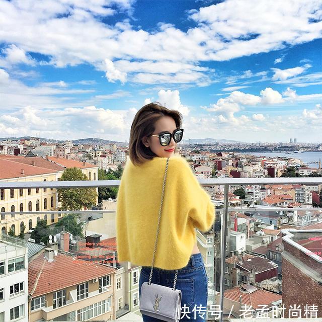 慵懒 今年流行温暖的貂绒毛衣,冬天穿出优雅的名媛气质