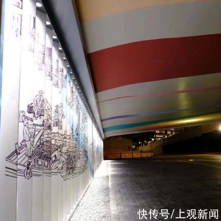 中年|时空隧道、光与夜之街……这段静安区超美滨江大道亮灯啦