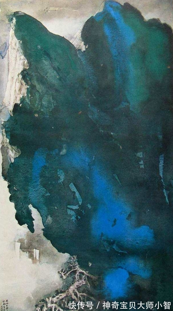 大师@泼彩山水画的最高境界,五百年第一人张大千!